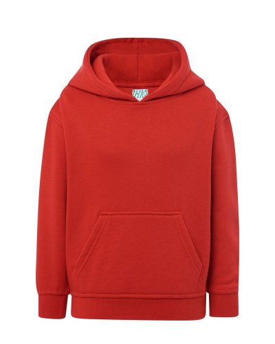 Felpa bambino Unisex con cappuccio jhk Red