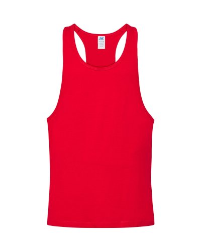 Canotta unisex taglio vogatore Urban Beach jhk Red
