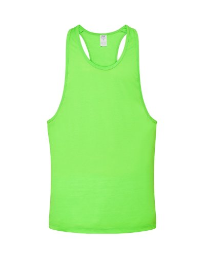 Canotta unisex taglio vogatore Urban Beach jhk Lime Flour