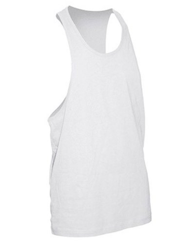 Canotta unisex taglio vogatore Urban Beach jhk White