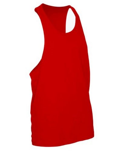 Canotta unisex taglio vogatore Urban Beach jhk Red