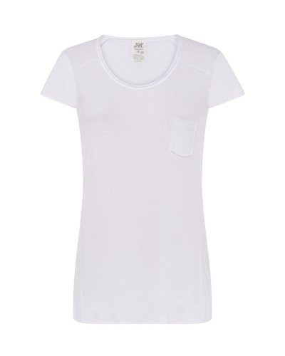 T-shirt leggera con taschino White