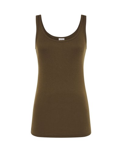 Canotta donna con spalline sottili Jhk Khaki