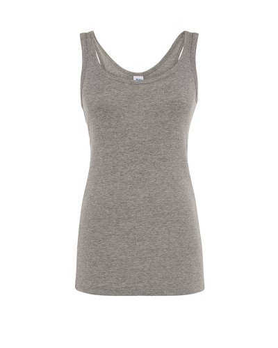Canotta donna con spalline sottili Jhk Grey Melange