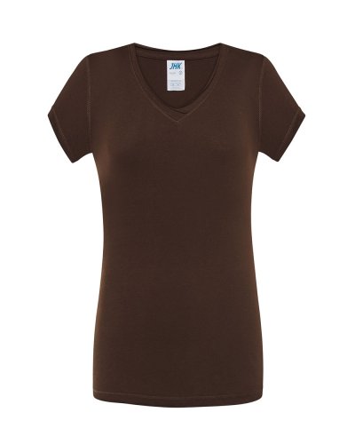 T-shirt scollo a V Sicilia Chocolate