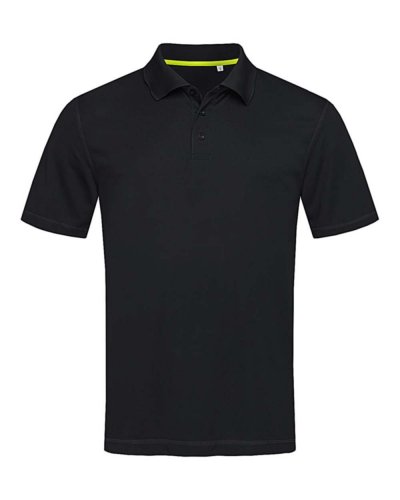 Polo manica corta Active 140 Black Opal