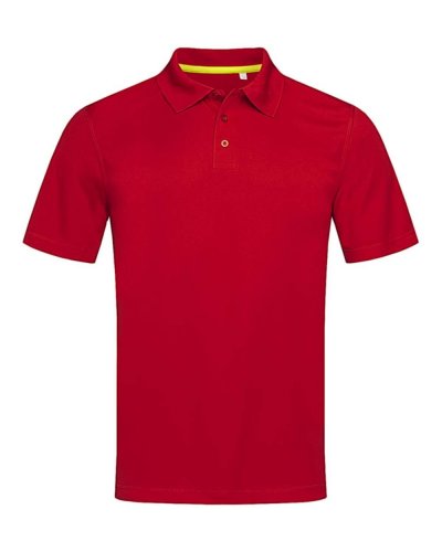 Polo manica corta Active 140 Crimson red