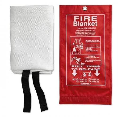 BLAKE Coperta Antincendio Fibra di Vetro 95x100 cm In PVC