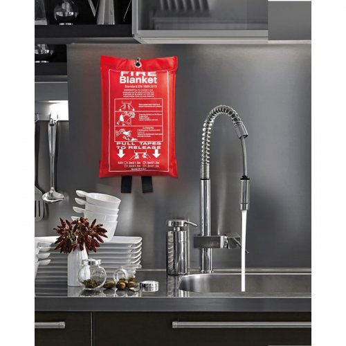 BLAKE Coperta Antincendio Fibra di Vetro 95x100 cm In PVC