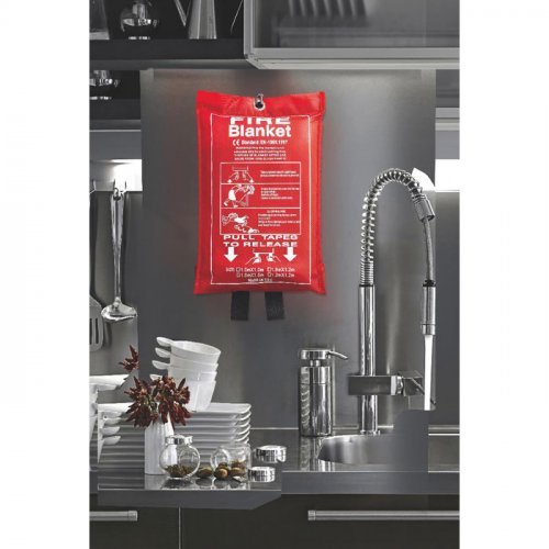 BLAKE Coperta Antincendio Fibra di Vetro 95x100 cm In PVC