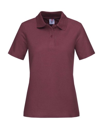 Polo donna Burgundy red