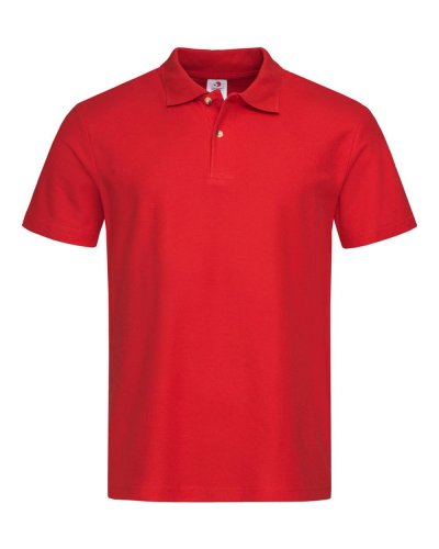 Polo manica corta alta visibilità classe 2 - Workteam Scarlet Red