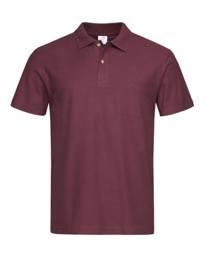 Polo manica corta alta visibilità classe 2 - Workteam Burgundy red