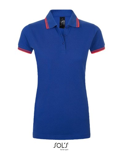 Polo Pasadena women Blu Royal / Corallo Fluo