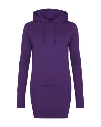 Girlie Longline Hoodie Purple