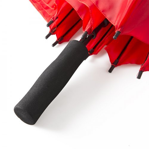 Maxi ombrello Zeus nero, apertura automatica, fibra di vetro