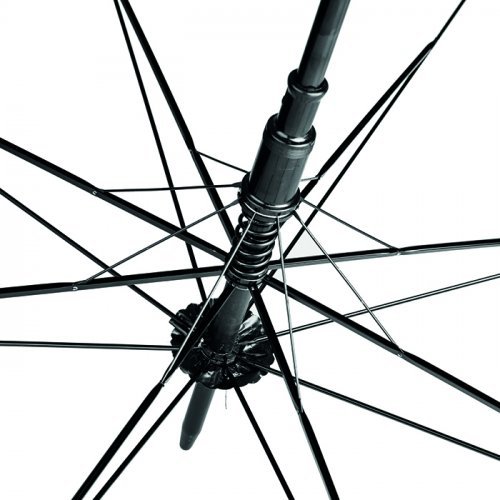 Maxi ombrello Zeus nero, apertura automatica, fibra di vetro