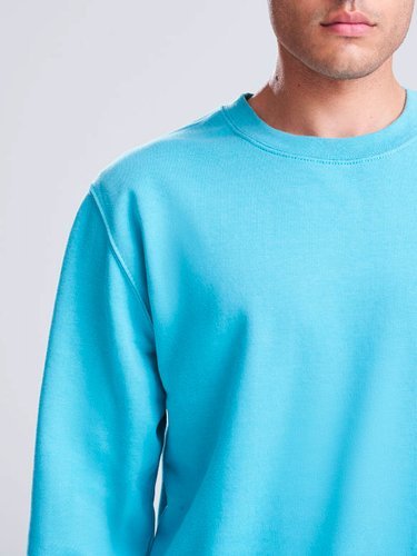 Sudadera unisex con cuello redondo y felpada