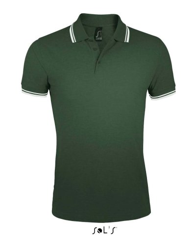 Polo Pasadena men Verde Bosco / Bianco