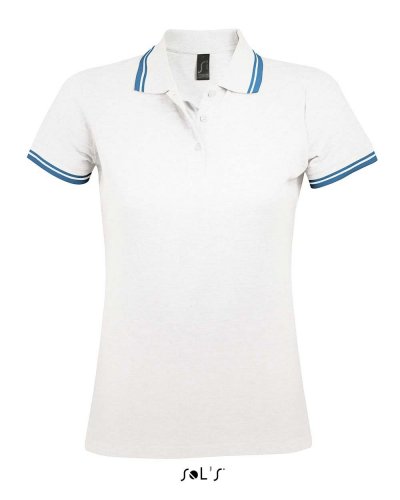 Polo Pasadena women Bianco / Acqua
