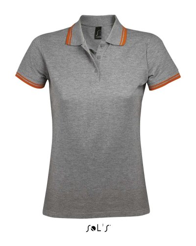 Polo Pasadena women Grigio Medio Melange / Arancio
