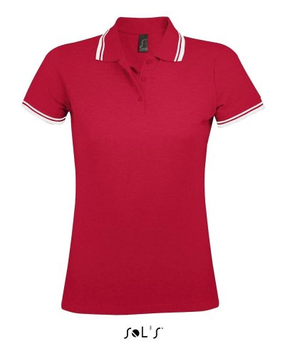 Polo Pasadena women Rosso / Bianco