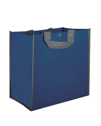 Borsa Shopping con soffietto Polipropilene Ares Blu