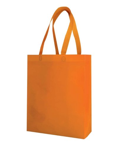Shopper in TNT con soffietto Demetra Arancio