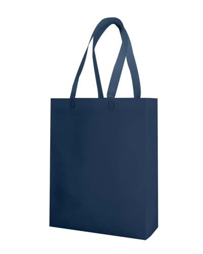 Shopper in TNT con soffietto Demetra Blu