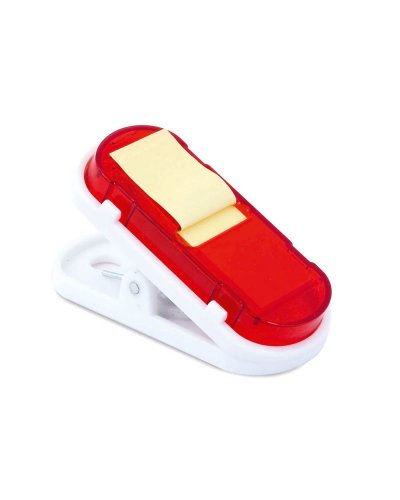 PORTAMEMO MAGNETICO CON 30 BIGLIETTI ADESIVI Rosso