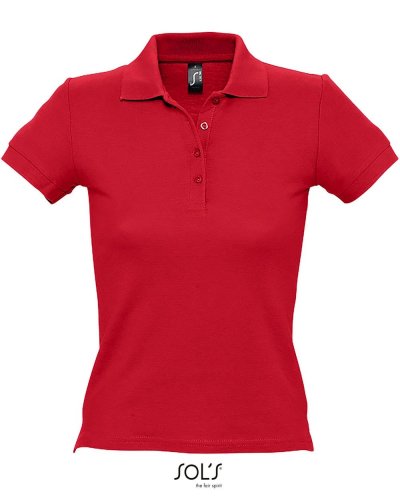 Polo donna People Rosso