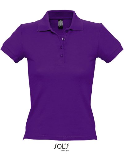 Polo donna People Viola Scuro