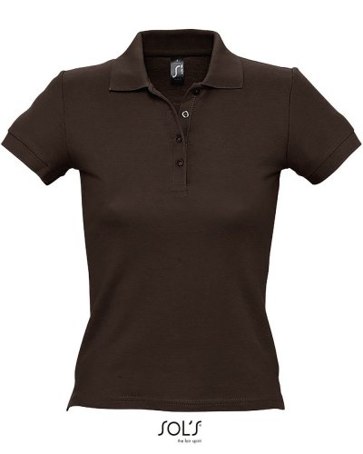 Polo donna People Cioccolato