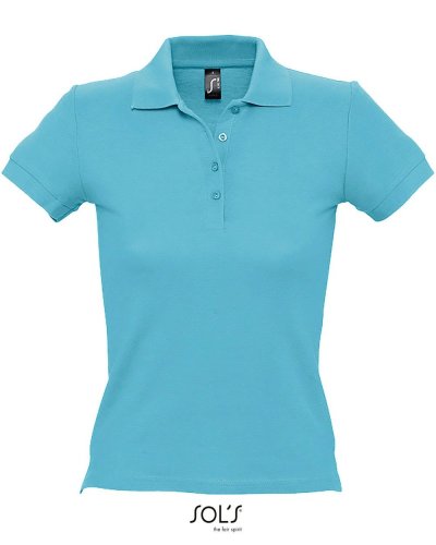 Polo donna People Blu Atollo