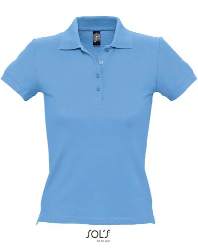 Polo donna People Cielo