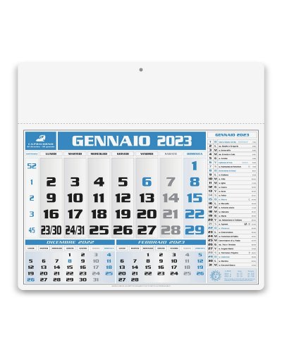Calendario olandese Americano Blu