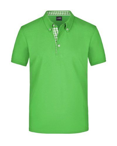 Polo Plain Lime-Green/Lime-Green-White