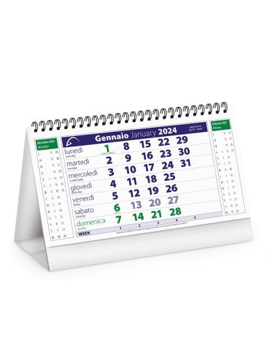 Calendario da tavolo Chart table Verde
