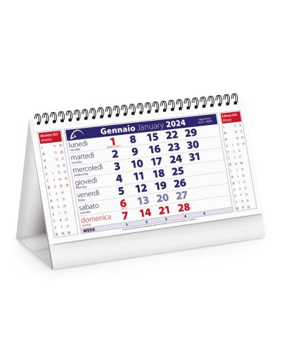 Calendario da tavolo Chart table Rosso