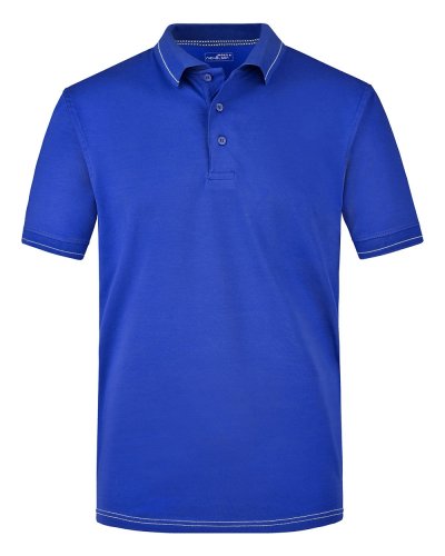 Polo da uomo Elastic Royal/White