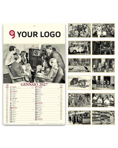 Calendario Come Eravamo 2027 illustrato 12 fogli, 31x52cm