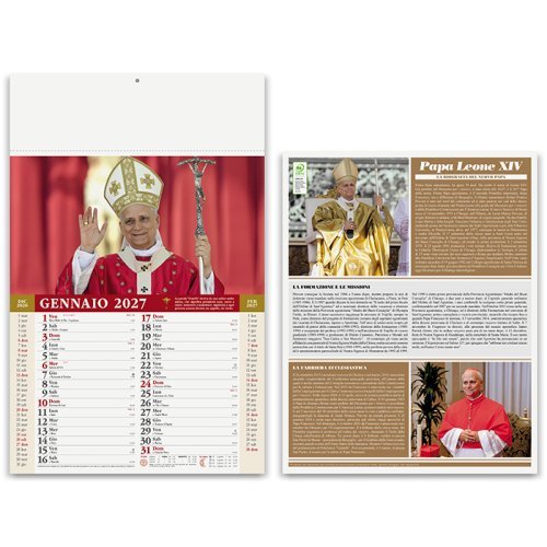 Calendario mensile Papa Leone