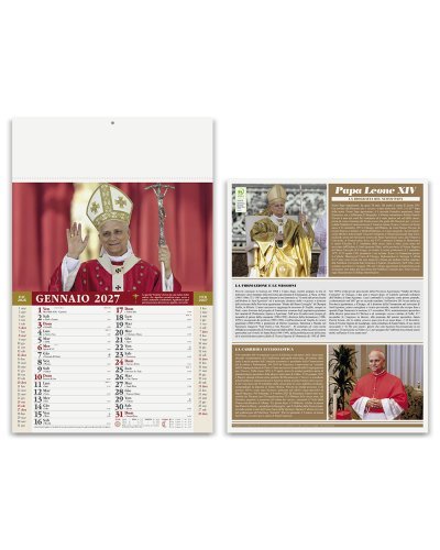 Calendario mensile Papa Leone
