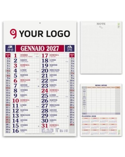Calendario olandese Quadrettato
