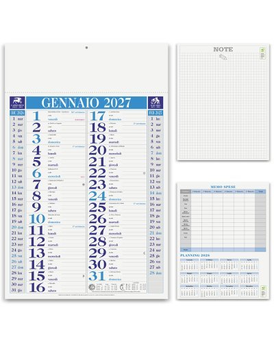 Calendario Olandese Classic 2026 29x47cm carta patinata 12 mesi