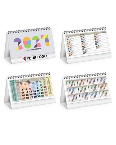 Calendario da tavolo Square Table 2027 bianco 19x14,5cm 13 fogli