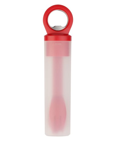 Apribottiglie con set posate