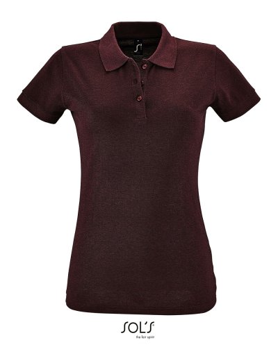 Polo Perfect woman Rosso Borgogna Melange