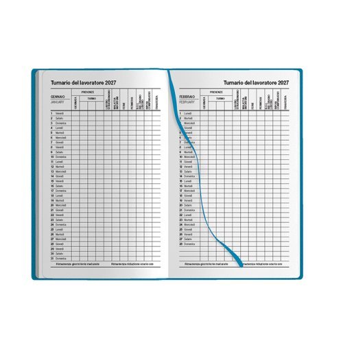 Agenda tascabile settimanale , 9x14cm, 128p, PU, multilingue