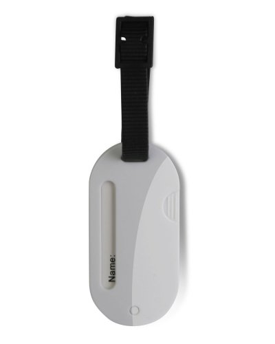 Targhetta da valigia in plastica Bianco